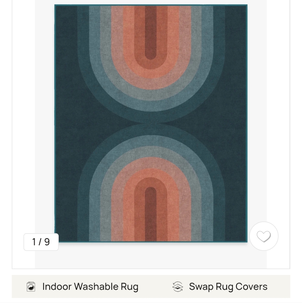 Absida Teal Rug - Ruggable